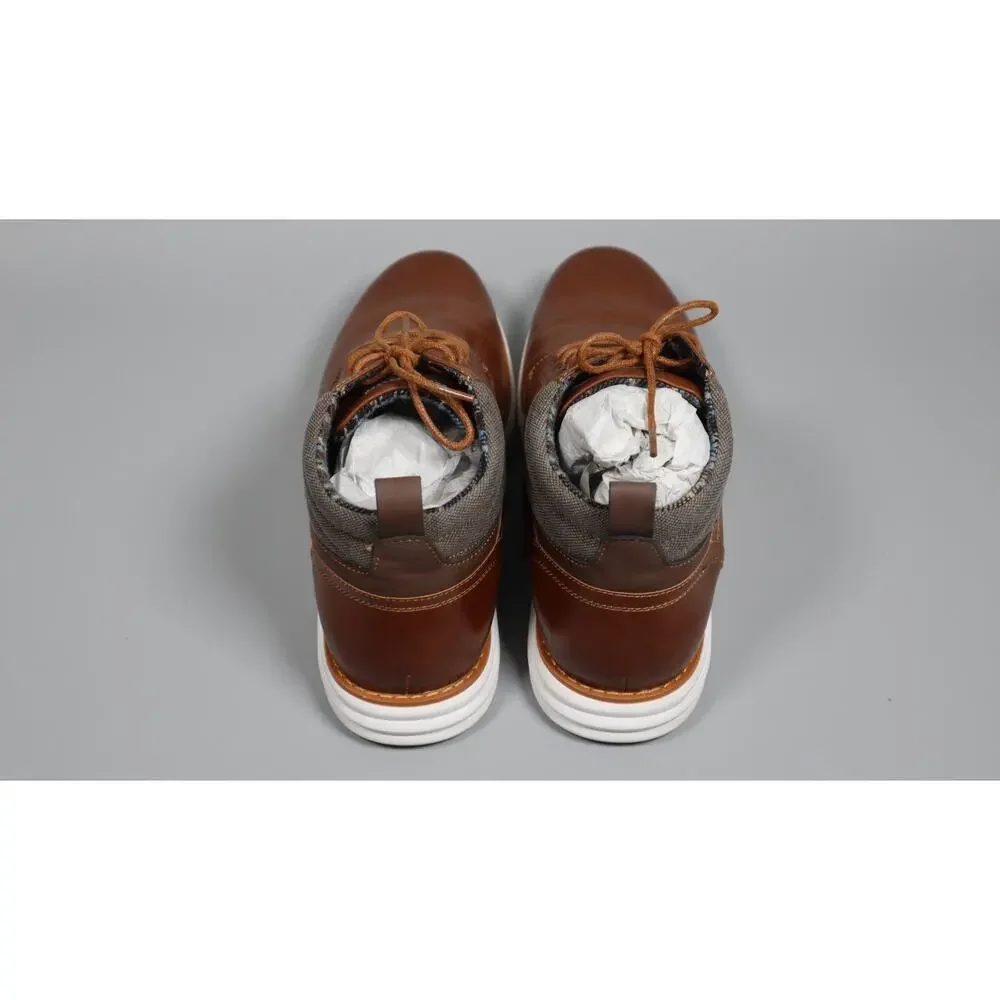 Bruno Marc Men's Mid Top Chukka Sneaker Lace Up Dress Boot Tan Size 12